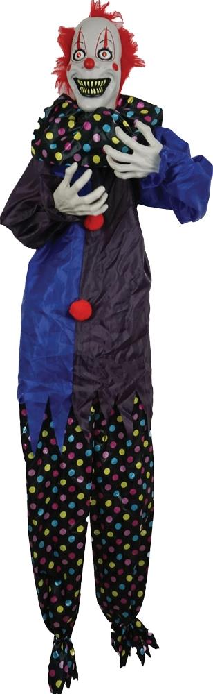 Shaking Clown 72in Animated Halloween Prop