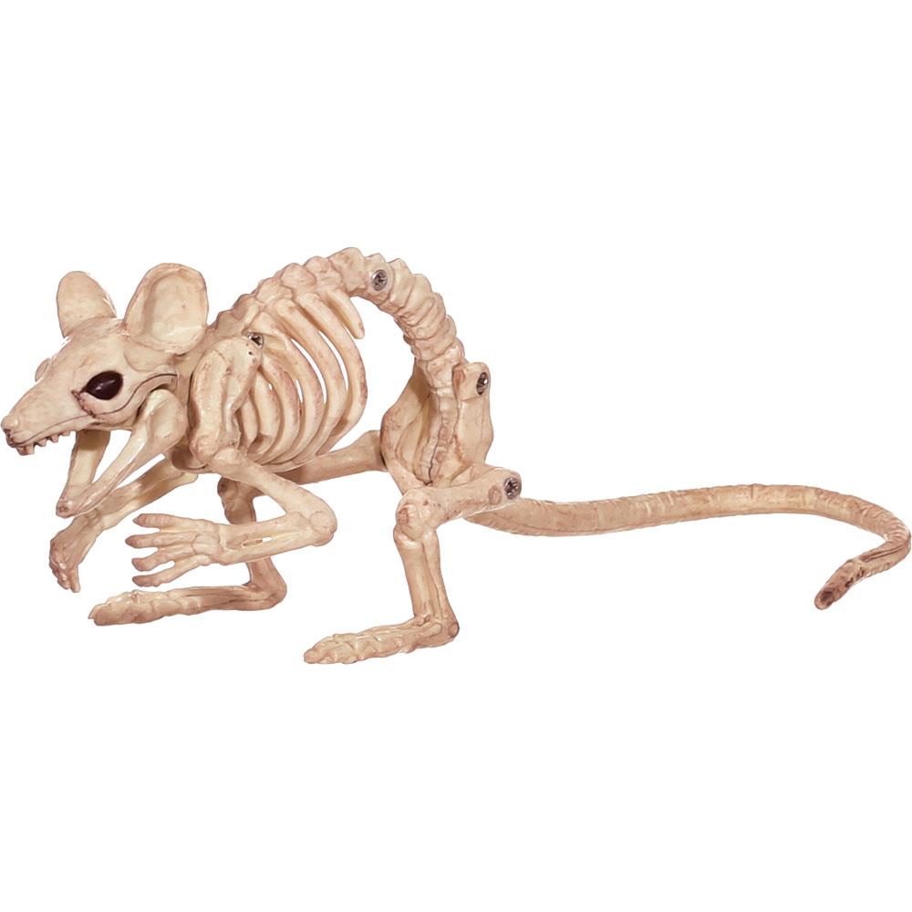 Creepy Crouching Mouse Skeleton Halloween Prop