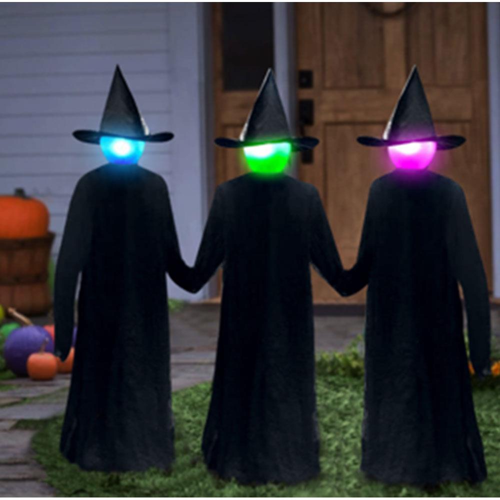 Witty Witches Luminated Lawn Halloween Prop