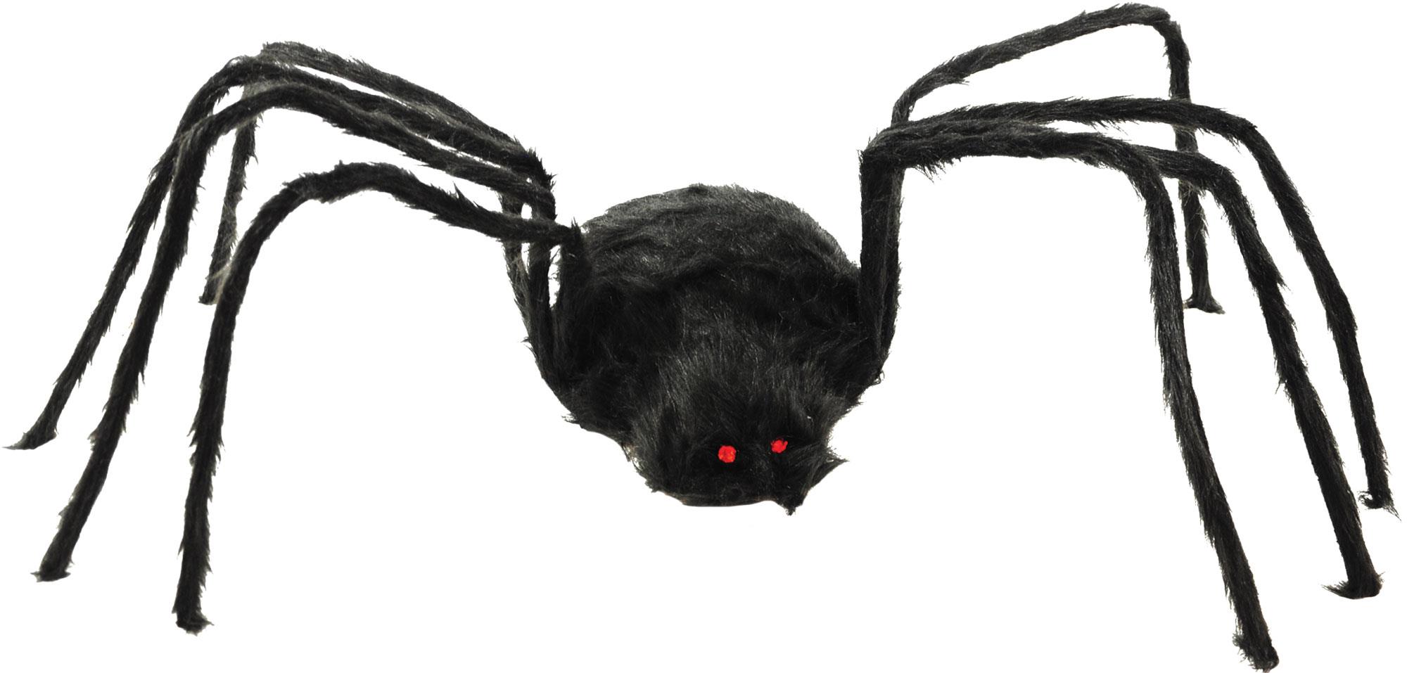 Black Furry Spider 80in Halloween Prop