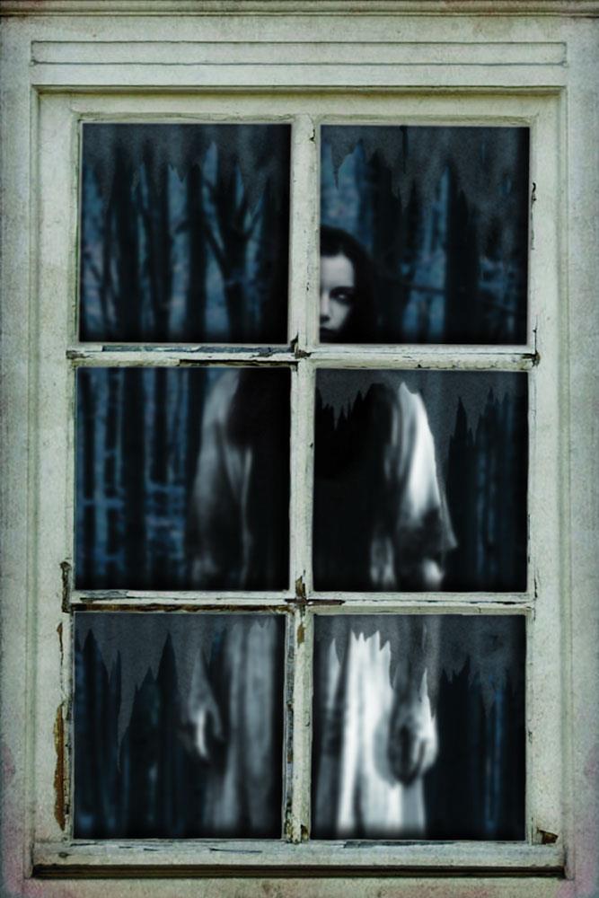 Window Woman Halloween Decoration