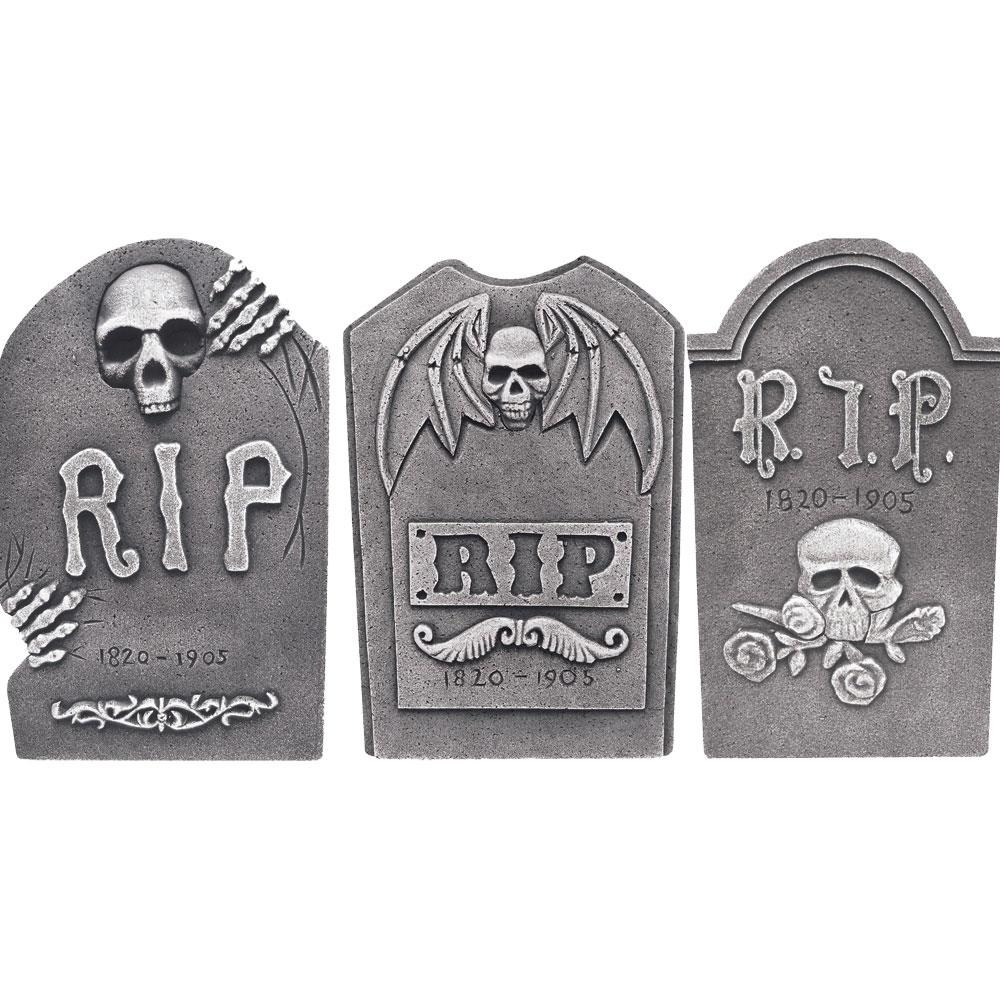 Gravestone RIP Halloween Prop Set