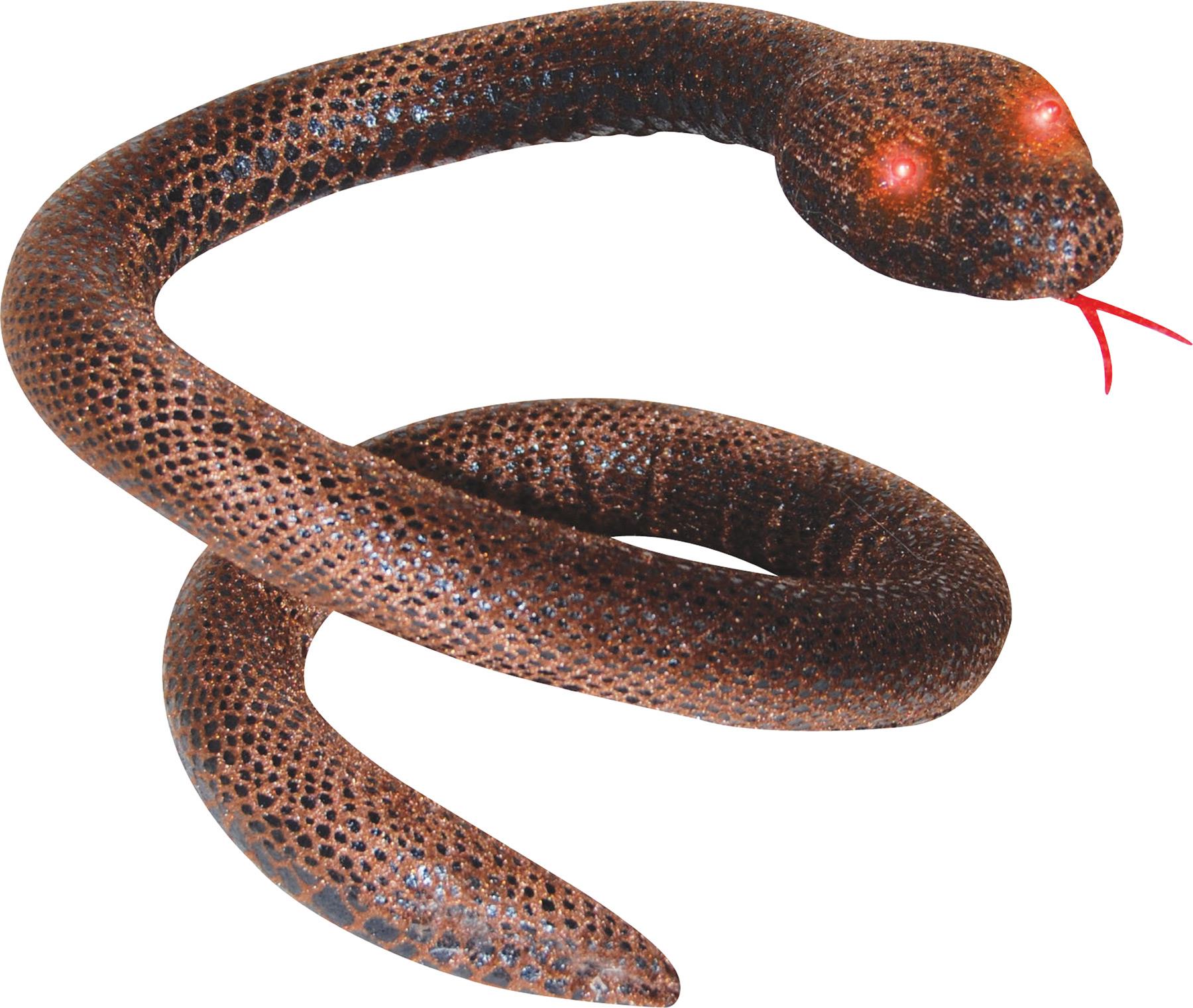 Brown Snake Light Up Eyes Halloween Prop