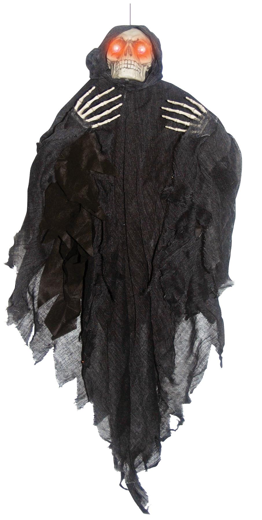 Hanging Light Up Black Reaper Halloween Prop
