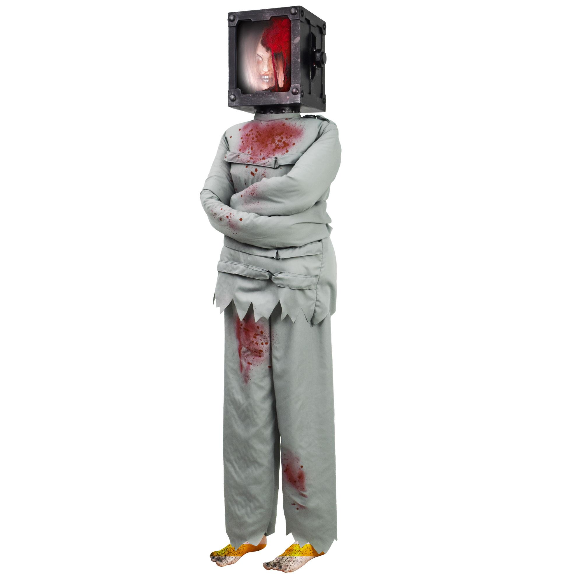 Standing Torture Maniac Animated Halloween Prop
