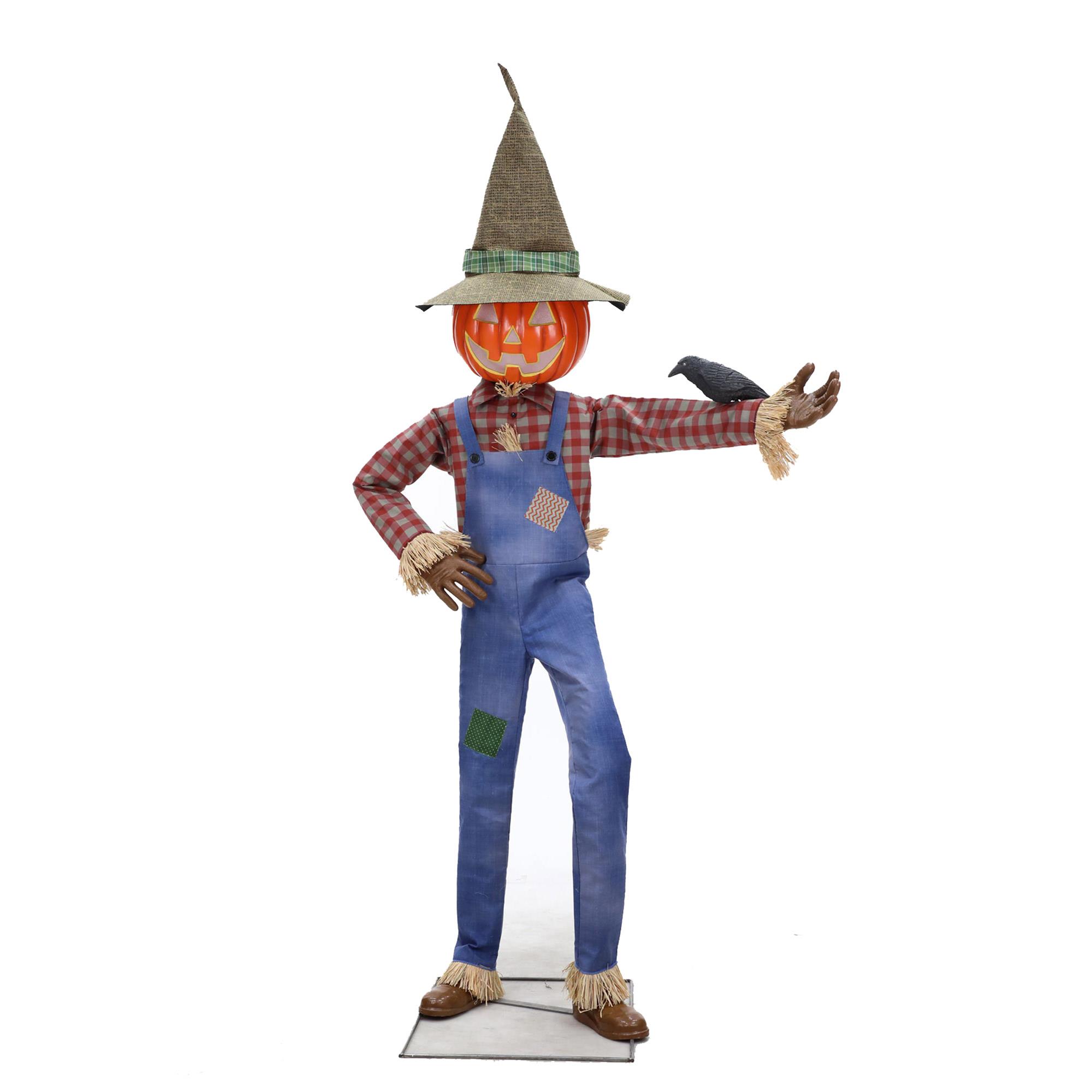 Whimsical Scarecrow Animated Halloween Prop