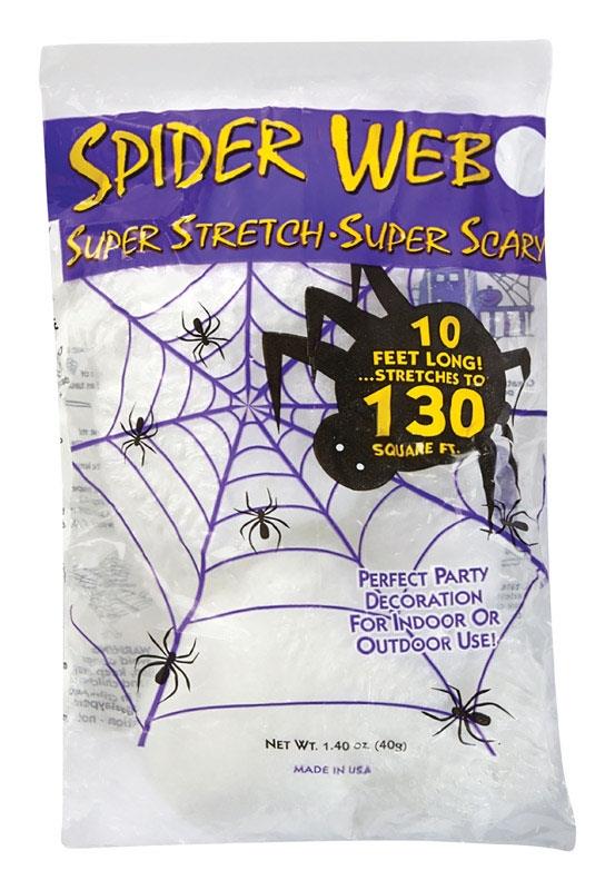 Super Stretch White Spider Web 40g Halloween Decoration