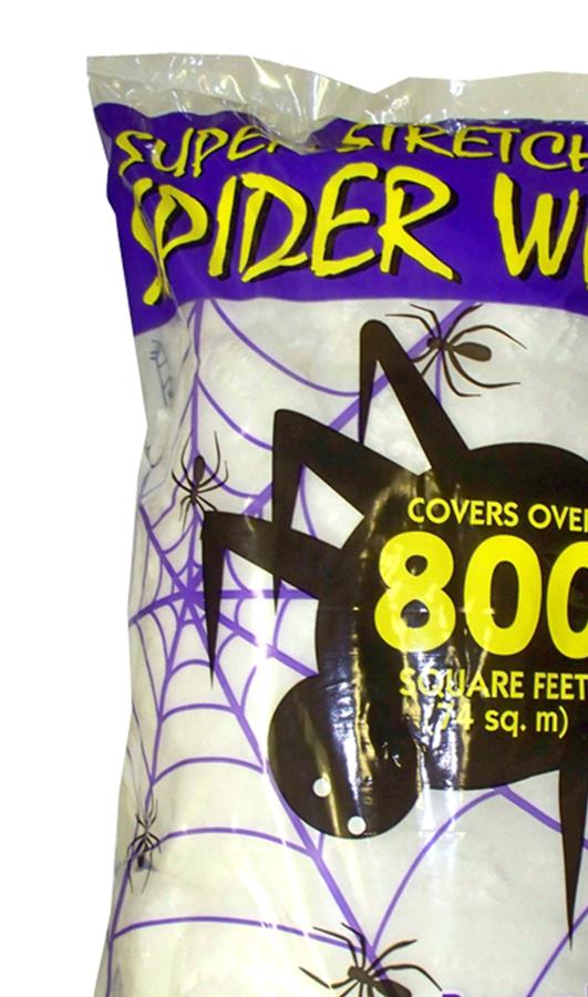 Super Stretch White Spider Web 240g Halloween Decoration
