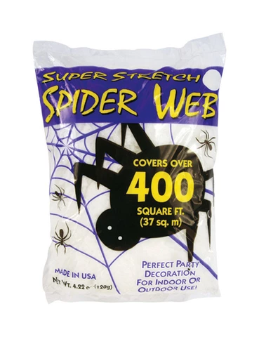 Spider Web 120g White Halloween Decoration