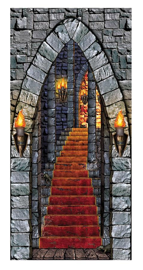 Castle Entrance Door Cover Halloween Decoration