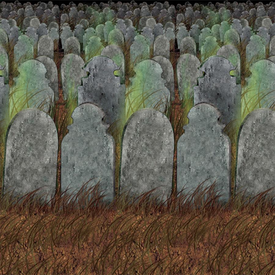 Graveyard Backdrop Halloween Decoration