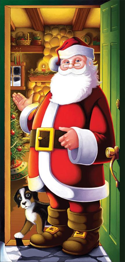 Santa Door Cover Christmas Decoration