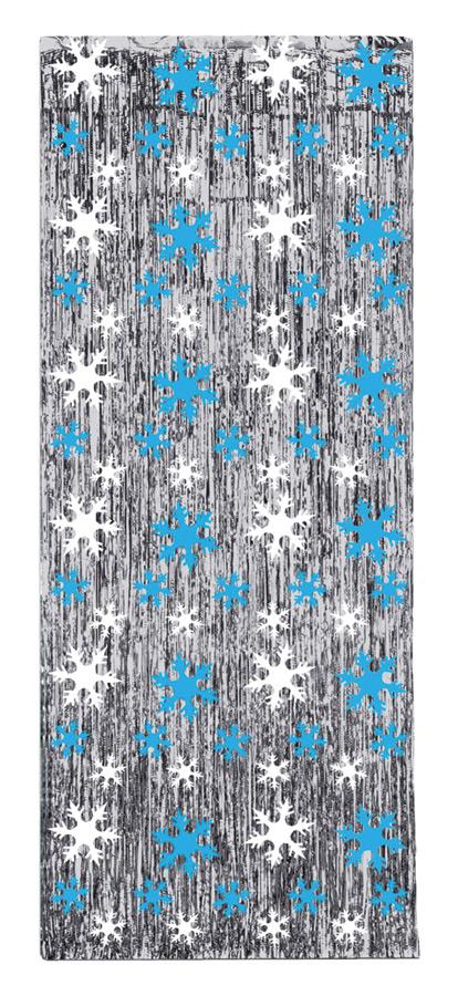 Snowflake Gleam N Curtain Christmas Decoration