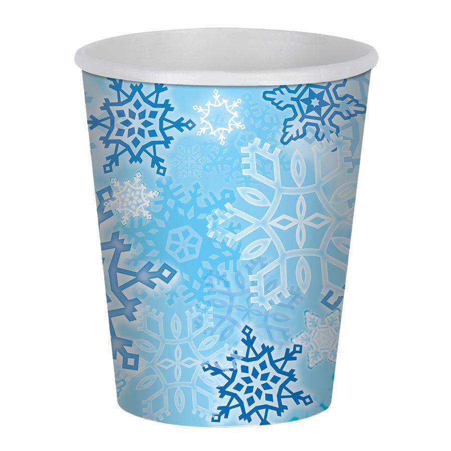 Snowflake Beverage Cups Pack of 8