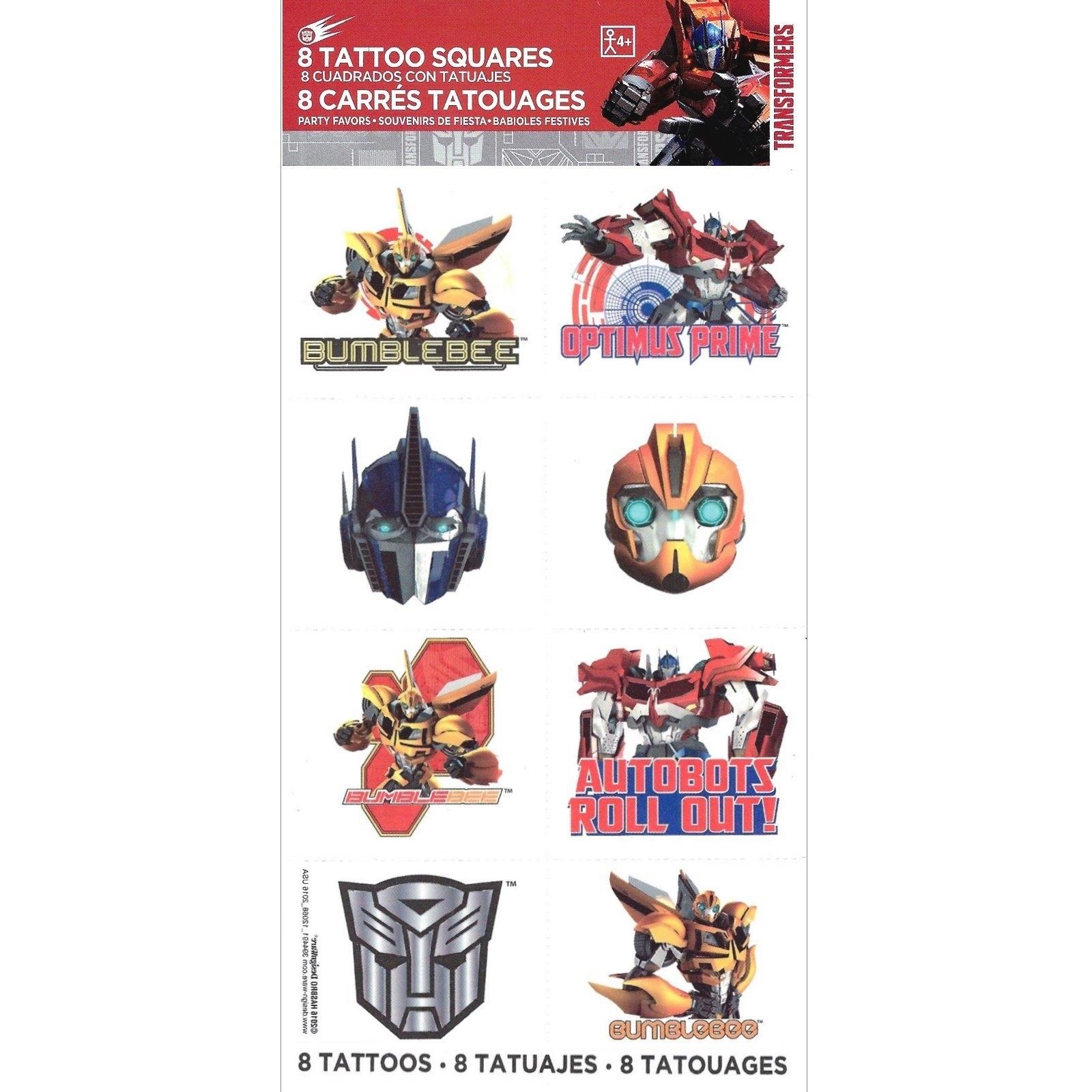 Transformers Tattoos Pack of 8