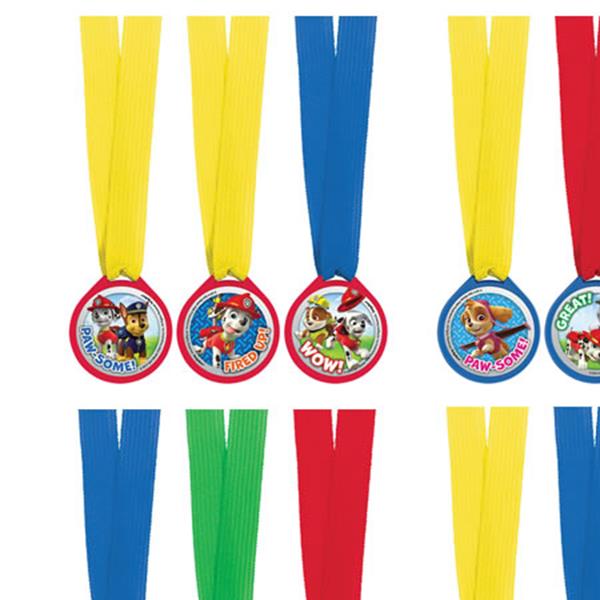 Paw Patrol Plastic Medallions Pack of 12