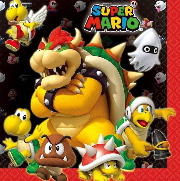 Super Mario Bros. 2 Ply Luncheon Napkins Pack of 16