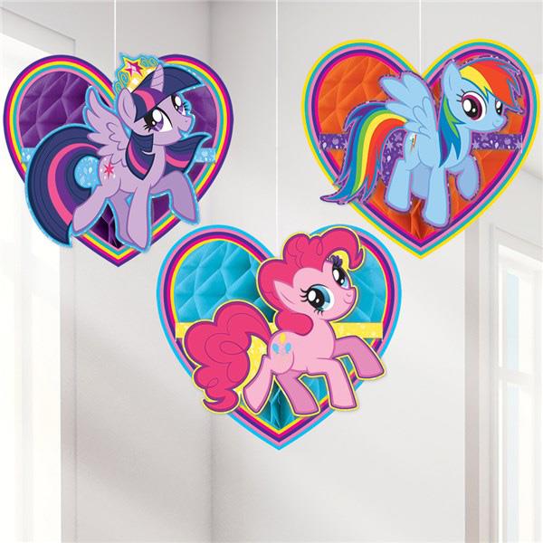 My Little Pony Honeycomb Hanging Decorations Pack of 3