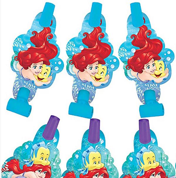 The Little Mermaid Ariel Cardboard Blowouts Pack of 8