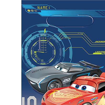 Cars 3 Plastic Loot Bags Pack of 8