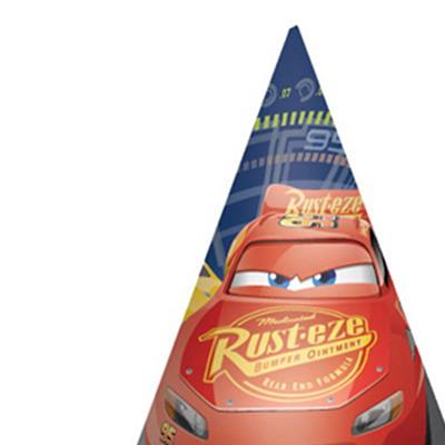 Cars 3 Cone Hats Pack of 8