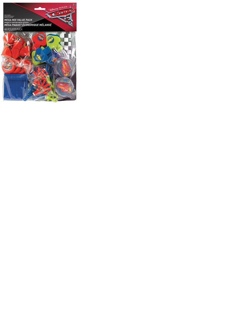 Cars 3 Mega Mix Favours Value Pack of 48