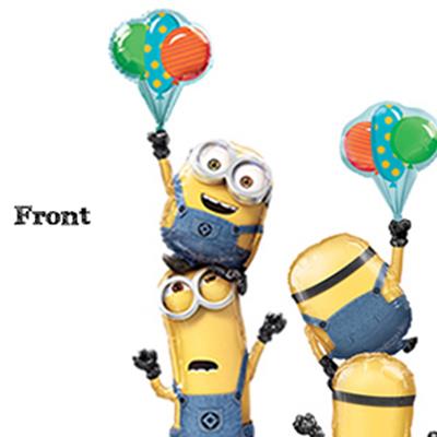 Shape Minions Stacker & Foil Balloons 78cm x 190cm