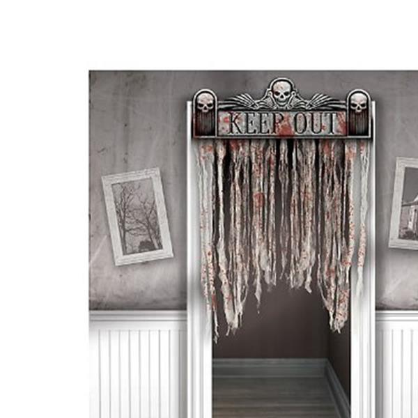 Asylum Cardboard & Gauze Doorway Curtain