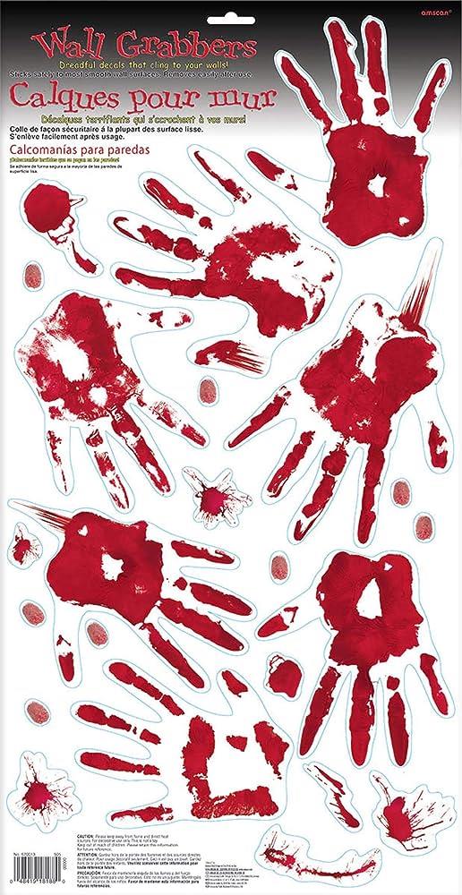 Grabber Hand Print Vinyl Wall Decorations