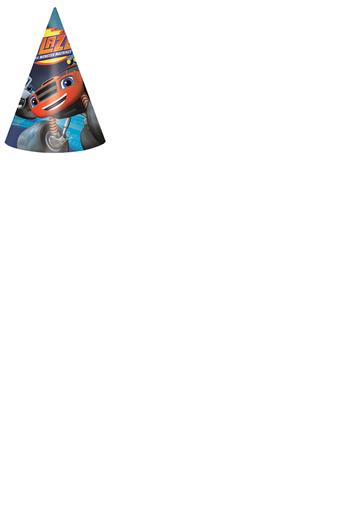 Blaze and the Monster Machines Cone Shaped Hats Pack of 8