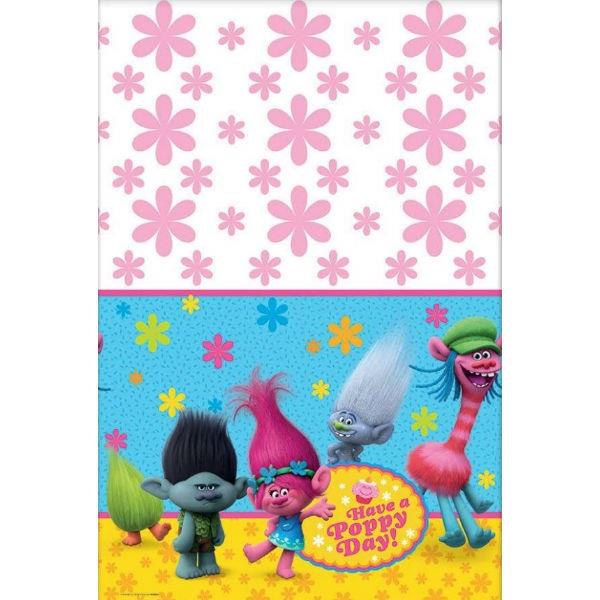 Trolls Have a Poppy Day Plastic Tablecover