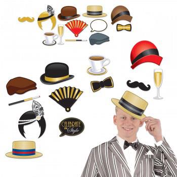 Great 20's Cardboard Photo Props Pack of 12