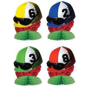 Derby Day Melbourne Cup Honeycomb Mini Centrepieces Pack of 4