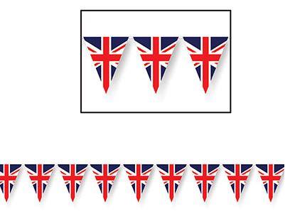 Union Jack British Plastic Pennant Banner