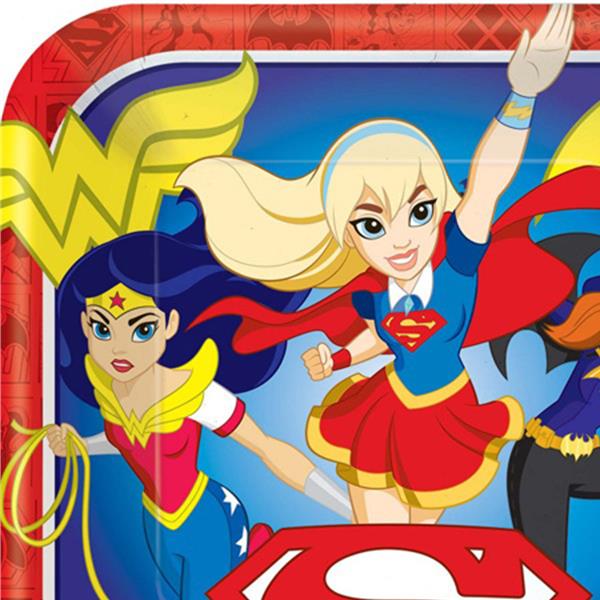 Superhero Comic Party Paper Dinner Plates - 8 Count, Disposable Hero Themed Tableware For Kids - View #9