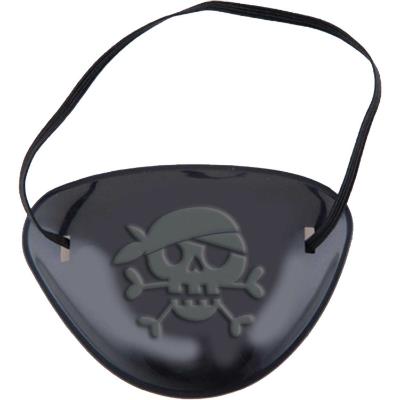 Little Pirate Eye Patch Black Plastic Favours Pack of 12