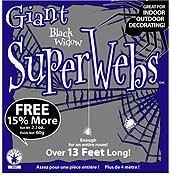 Black Spider Webbing 400cm Halloween Decoration