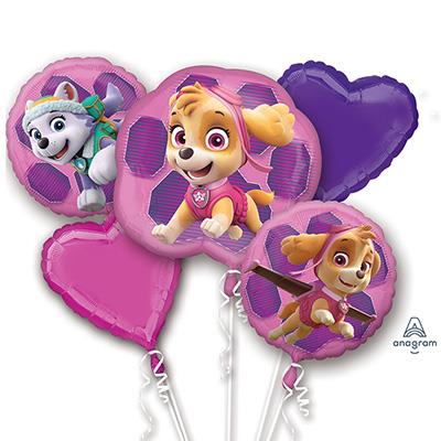 Paw Patrol Girls Balloon Bouquet Pack of 5