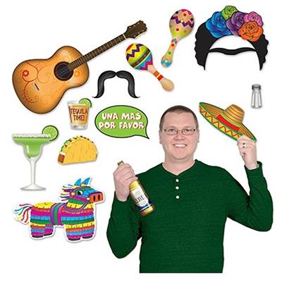 Fiesta Cardboard Photo Booth Props Pack of 13