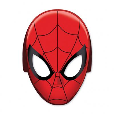 Spider-Man Cardboard Webbed Masks Pack of 8