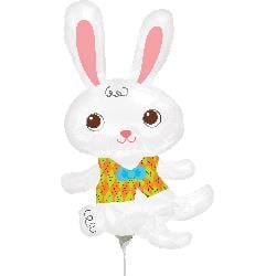 Mini Shape Easter Bunny Vest Foil Balloon