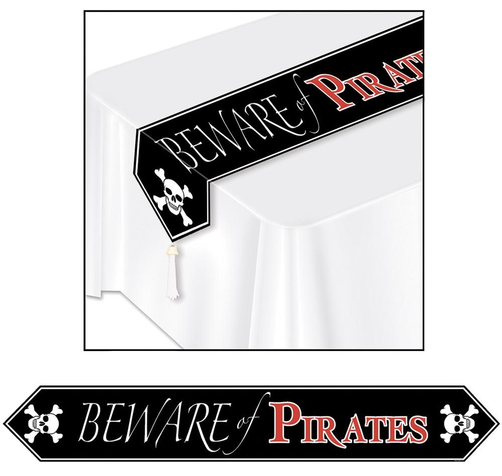 Beware of Pirates Table Runner