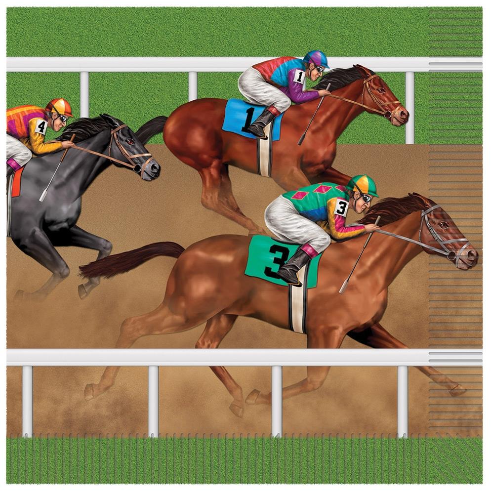 Melbourne Cup Horse Racing Luncheon Napkins Pack of 16