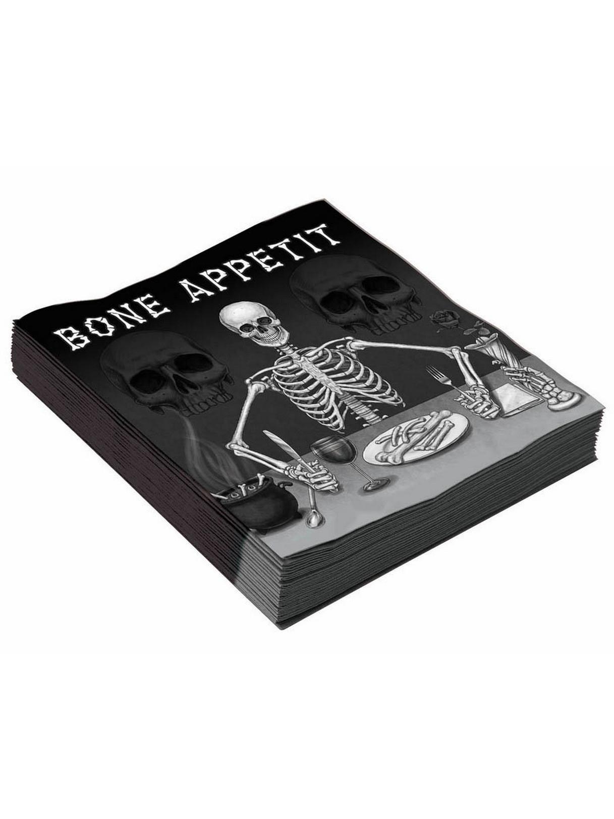 Bone Appetit Napkins 13x13in Pack of 16