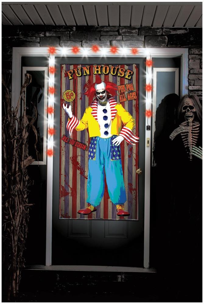 Clown Creepy Greeter Light Sound Halloween Decoration Kit