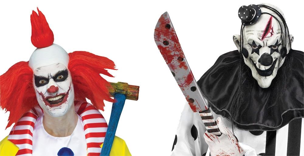 Wicked Windows Clowns Halloween Decoration