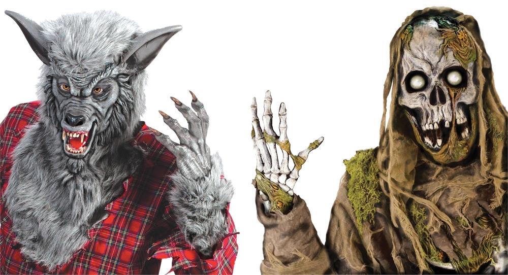 Wicked Windows Zombie Werewolf Halloween Decoration