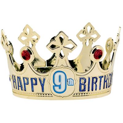 Gold Customisable Age Birthday Crown Child Costume Accessory