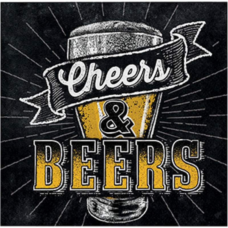 Cheers & Beers Beverage Napkins Pack of 16