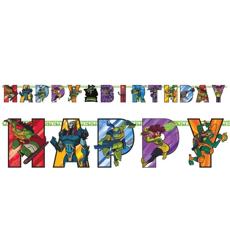 Rise of the Teenage Mutant Ninja Turtles Jumbo Add an Age Letter Banner